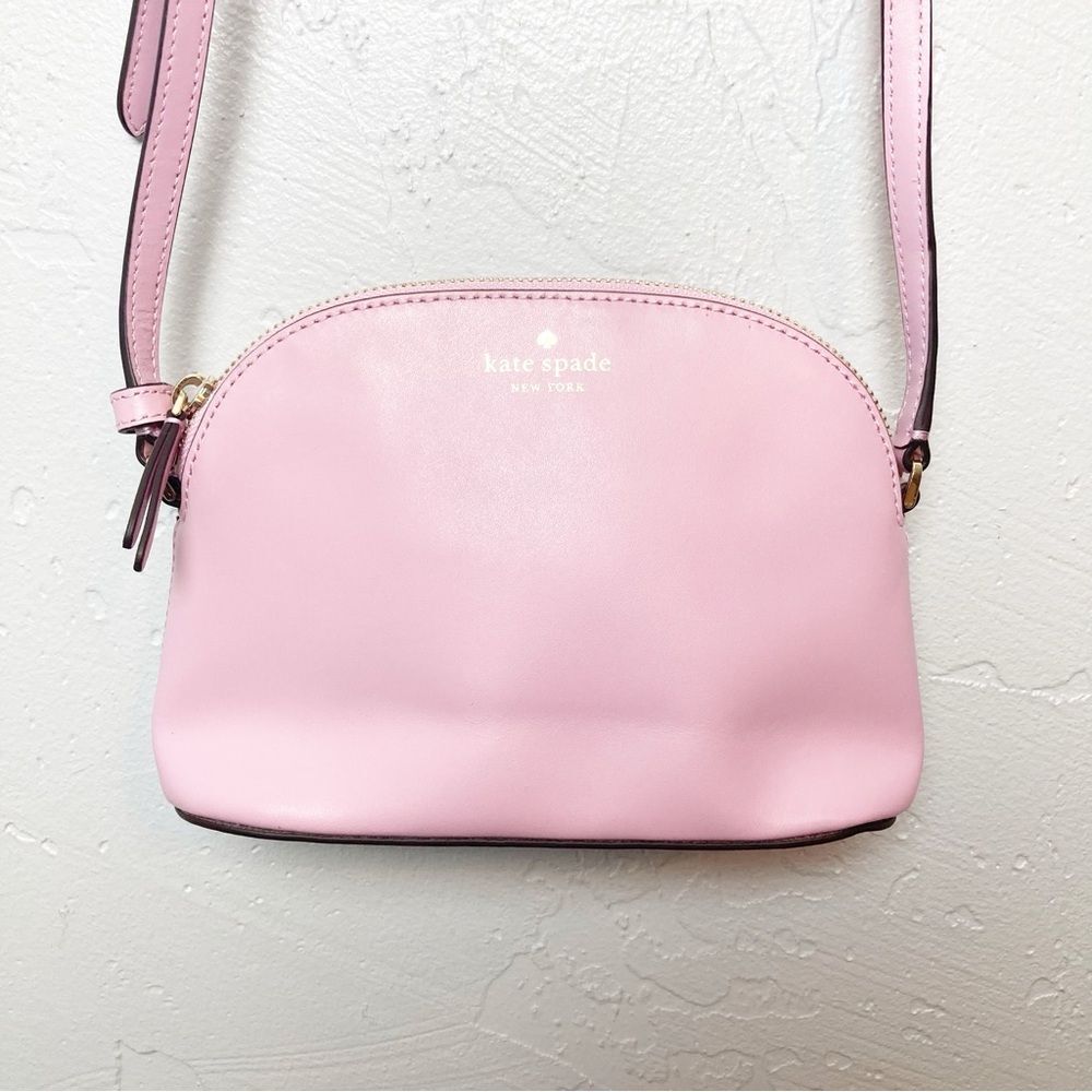 Kate spade small pink dome crossbody purse